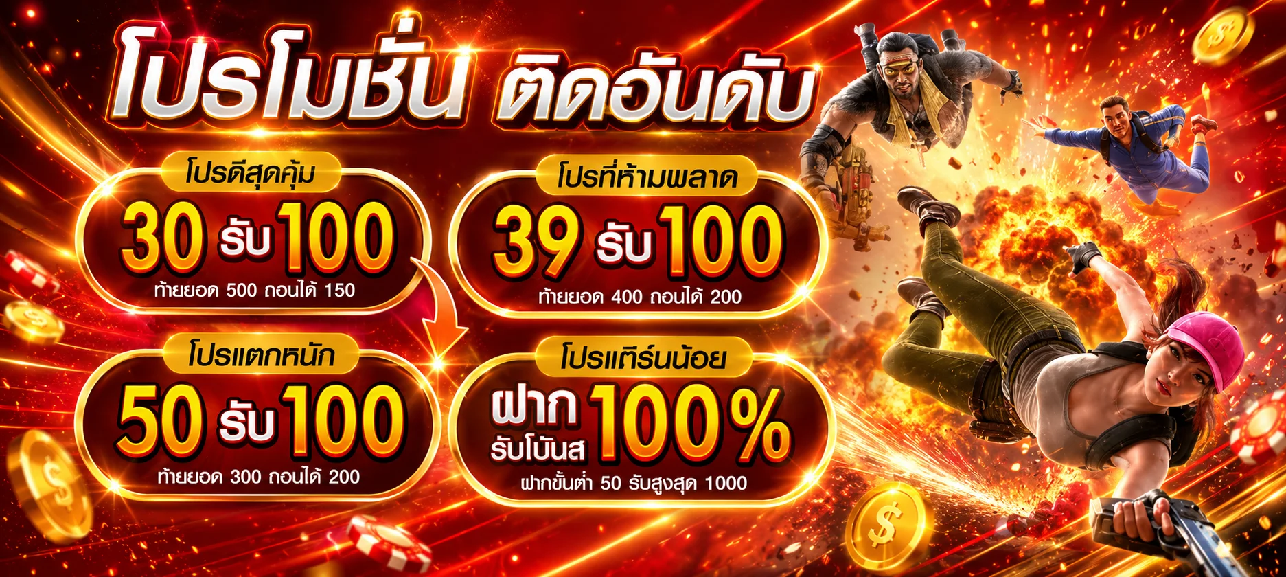 ทดลองเล่นสล็อตฟรีไม่จำกัดรอบหมุน
